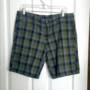 Copper Oak - Green & Navy Plaid Shorts
